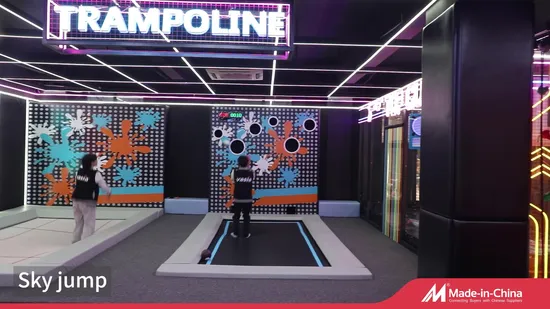 Professional Climbing Wall Colorful Children/Kids/Chlid Soft Play Games Jumping Indoor/Outdoor Bungee Fitness/Gym Trampoline 